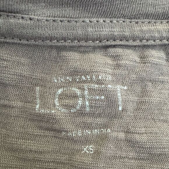 Ann Taylor LOFT Brown Sequined Blouse XS - Picture 7 of 9